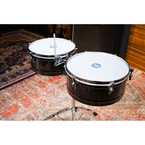 Meinl, Timbales, Marathon Series, 14(36cm) & 15(38cm) -Black Nickel MTS1415BN (8) Meinl, Timbales, Marathon Series, 14"(36cm) & 15"(38cm) -Black Nickel MTS1415BN