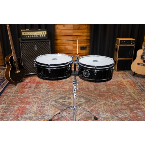 Meinl, Timbales, Marathon Series, 14(36cm) & 15(38cm) -Black Nickel MTS1415BN (9) Meinl, Timbales, Marathon Series, 14"(36cm) & 15"(38cm) -Black Nickel MTS1415BN