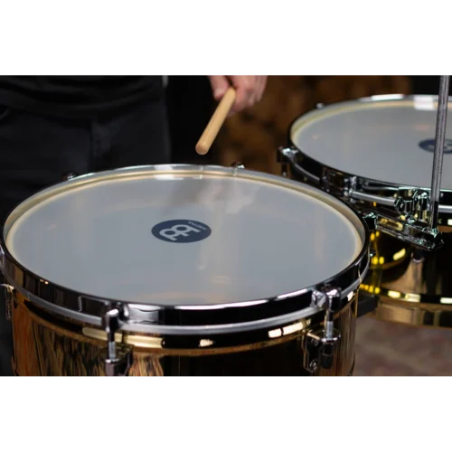 Meinl, Timbales, Marathon Series, 14(36cm) & 15(38cm) -Brass MTS1415B (3) Meinl, Timbales, Marathon Series, 14"(36cm) & 15"(38cm) -Brass MTS1415B