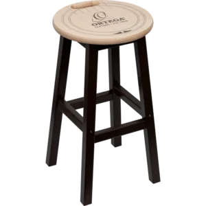 Ortega Bar Stool, Wooden, 24" (61cm) -Natural Brown OBSW24