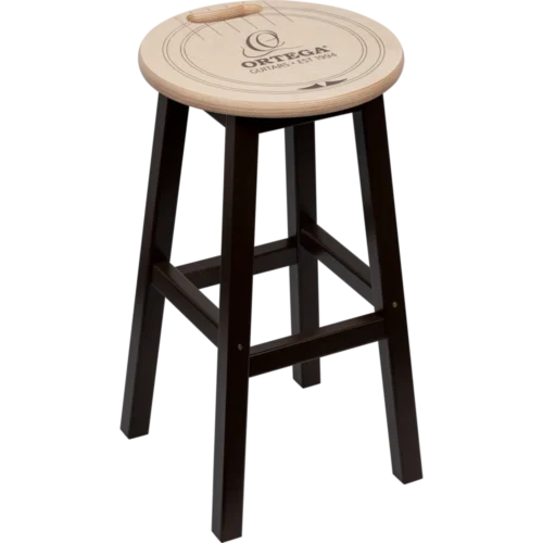 Ortega Bar Stool, Wooden, 24" (61cm) -Natural Brown OBSW24