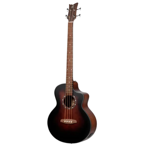 Ortega Classical Bass Guitar, Acoustic Bass Deep Series 7 -Mahogany Bourbone Fade D7CE-BFT-4 (16) Ortega Classical Bass Guitar, Acoustic Bass Deep Series 7 -Mahogany Bourbone Fade D7CE-BFT-4