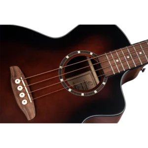 Ortega Classical Bass Guitar, Acoustic Bass Deep Series 7 -Mahogany Bourbone Fade D7CE-BFT-4 (9) Ortega Classical Bass Guitar, Acoustic Bass Deep Series 7 -Mahogany Bourbone Fade D7CE-BFT-4