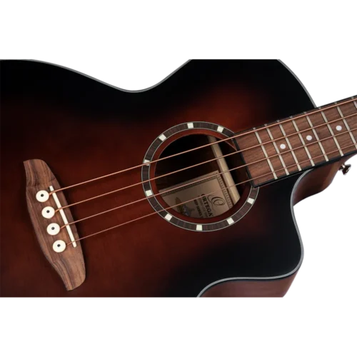 Ortega Classical Bass Guitar, Acoustic Bass Deep Series 7 -Mahogany Bourbone Fade D7CE-BFT-4 (9) Ortega Classical Bass Guitar, Acoustic Bass Deep Series 7 -Mahogany Bourbone Fade D7CE-BFT-4