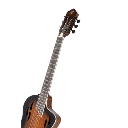 Ortega Classical Electric Guitar, TourPlayer Series, with Bag -Acacia Burst RTPDLX-ACA (13) Ortega Classical Electric Guitar, TourPlayer Series, with Bag -Acacia Burst RTPDLX-ACA