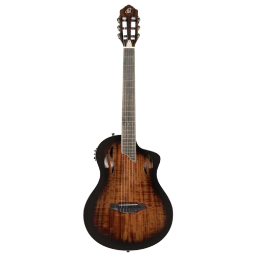 Ortega Classical Electric Guitar, TourPlayer Series, with Bag -Acacia Burst RTPDLX-ACA (18) Ortega Classical Electric Guitar, TourPlayer Series, with Bag -Acacia Burst RTPDLX-ACA