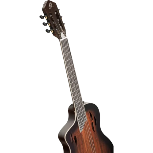 Ortega Classical Electric Guitar, TourPlayer Series, with Bag, Acacia Gloss Burst, RTPDLX-ACA-L (10) Ortega Classical Electric Guitar, TourPlayer Series, with Bag, Acacia Gloss Burst, RTPDLX-ACA-L