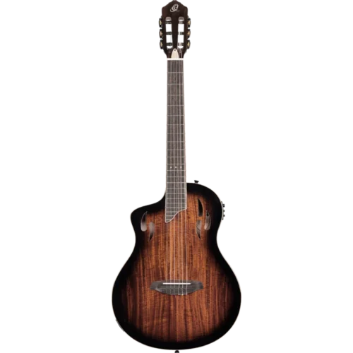 Ortega Classical Electric Guitar, TourPlayer Series, with Bag, Acacia Gloss Burst, RTPDLX-ACA-L (15) Ortega Classical Electric Guitar, TourPlayer Series, with Bag, Acacia Gloss Burst, RTPDLX-ACA-L