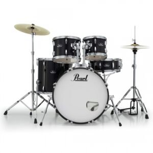 Pearl Acoustic Drum Set, 5 Pcs, Roadshow, WStands & Cymbals -Jet Black RS525SCC (32) Pearl Acoustic Drum Set, 5 Pcs, Roadshow, W/Stands & Cymbals -Jet Black RS525SC/C (31)