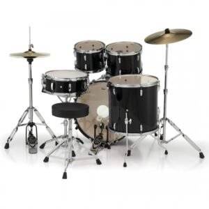 Pearl Acoustic Drum Set, 5 Pcs, Roadshow, WStands & Cymbals -Jet Black RS525SCC (34) Pearl Acoustic Drum Set, 5 Pcs, Roadshow, W/Stands & Cymbals -Jet Black RS525SC/C (31)
