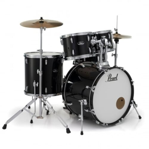 Pearl Acoustic Drum Set, 5 Pcs, Roadshow, WStands & Cymbals -Jet Black RS525SCC (35) Pearl Acoustic Drum Set, 5 Pcs, Roadshow, W/Stands & Cymbals -Jet Black RS525SC/C (31)