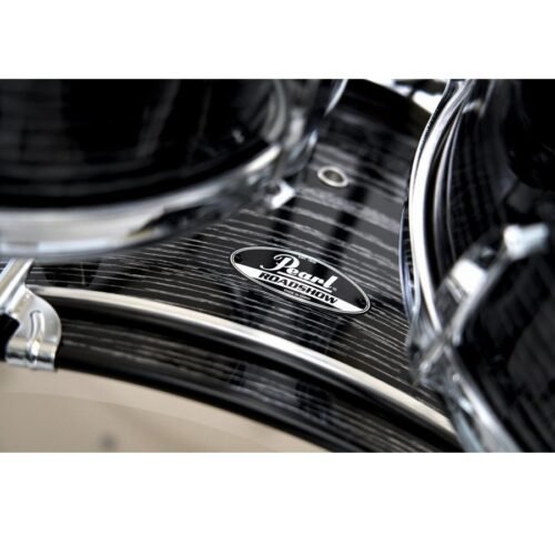Pearl Acoustic Drum Set, 5 Pcs, Roadshow, with Stands & Cymbals -Midnight Chrome Vortex RS525SCC (802) Pearl Acoustic Drum Set, 5 Pcs, Roadshow, with Stands & Cymbals -Midnight Chrome Vortex RS525SC/C (801)