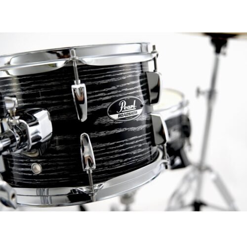 Pearl Acoustic Drum Set, 5 Pcs, Roadshow, with Stands & Cymbals -Midnight Chrome Vortex RS525SCC (803) Pearl Acoustic Drum Set, 5 Pcs, Roadshow, with Stands & Cymbals -Midnight Chrome Vortex RS525SC/C (801)
