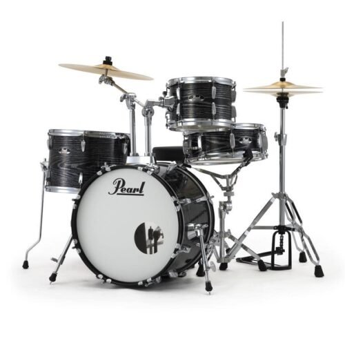 Pearl Acoustic Drum Set, 5 Pcs, Roadshow, with Stands & Cymbals -Midnight Chrome Vortex RS525SCC (804) Pearl Acoustic Drum Set, 5 Pcs, Roadshow, with Stands & Cymbals -Midnight Chrome Vortex RS525SC/C (801)