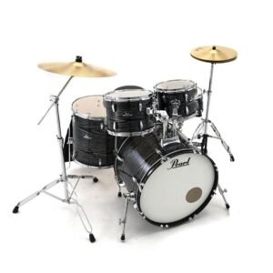 Pearl Acoustic Drum Set, 5 Pcs, Roadshow, with Stands & Cymbals -Midnight Chrome Vortex RS525SCC (805) Pearl Acoustic Drum Set, 5 Pcs, Roadshow, with Stands & Cymbals -Midnight Chrome Vortex RS525SC/C (801)