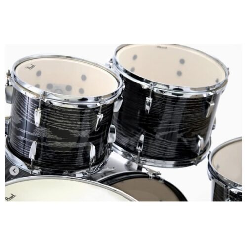 Pearl Acoustic Drum Set, 5 Pcs, Roadshow, with Stands & Cymbals -Midnight Chrome Vortex RS525SCC (806) Pearl Acoustic Drum Set, 5 Pcs, Roadshow, with Stands & Cymbals -Midnight Chrome Vortex RS525SC/C (801)