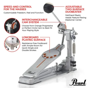 Pearl, Bass Drum Pedal, Power Shifter P-930 (2) Pearl, Bass Drum Pedal, Power Shifter P-930