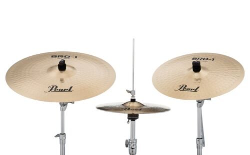 Pearl, Cymbal, 14" Hihat (36cm) + 16" Crash (41cm) + 20" Ride(51cm) BRD-1