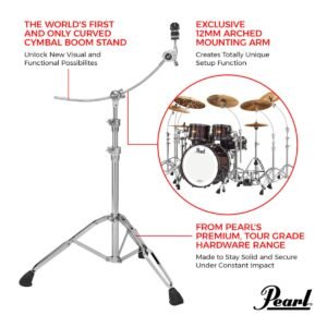 Pearl Cymbal Boom Stand, Curved B-1030C (1) Pearl Cymbal Boom Stand, Curved B-1030C