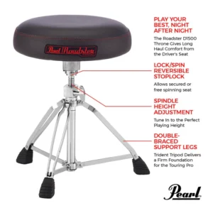 Pearl Drum Throne D-1500 (1) Pearl Drum Throne D-1500