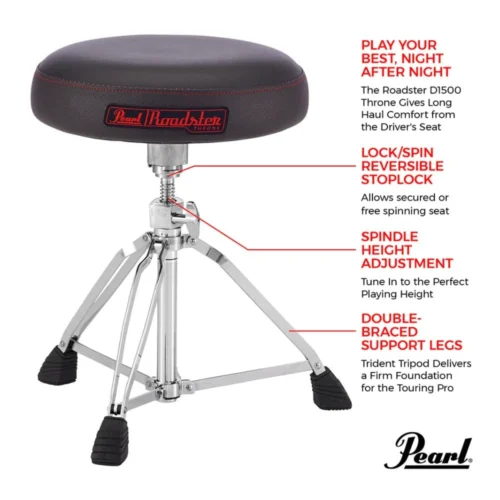 Pearl Drum Throne D-1500 (1) Pearl Drum Throne D-1500