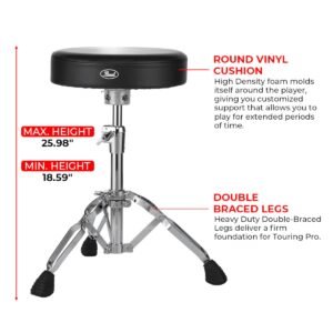 Pearl Drum Throne D-930 (3) Pearl Drum Throne D-930