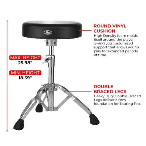 Pearl Drum Throne D-930 (3) Pearl Drum Throne D-930