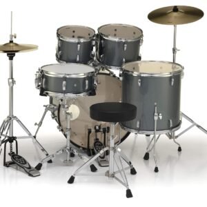 Pearl Roadshow Charcoal Metallic 5 Pcs Drum Set WStands & Cymbals RS525SCC (706) Pearl Roadshow Charcoal Metallic 5 Pcs Drum Set W/Stands & Cymbals RS525SC/C (706)