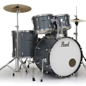Pearl Roadshow Charcoal Metallic 5 Pcs Drum Set WStands & Cymbals RS525SCC (707) Pearl Roadshow Charcoal Metallic 5 Pcs Drum Set W/Stands & Cymbals RS525SC/C (706)