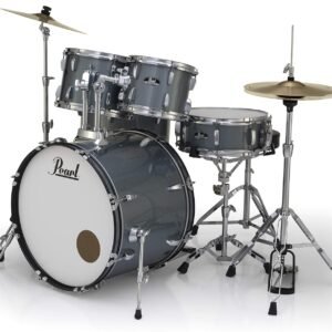 Pearl Roadshow Charcoal Metallic 5 Pcs Drum Set WStands & Cymbals RS525SCC (708) Pearl Roadshow Charcoal Metallic 5 Pcs Drum Set W/Stands & Cymbals RS525SC/C (706)
