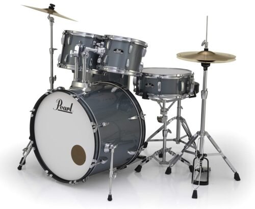 Pearl Roadshow Charcoal Metallic 5 Pcs Drum Set WStands & Cymbals RS525SCC (708) Pearl Roadshow Charcoal Metallic 5 Pcs Drum Set W/Stands & Cymbals RS525SC/C (706)