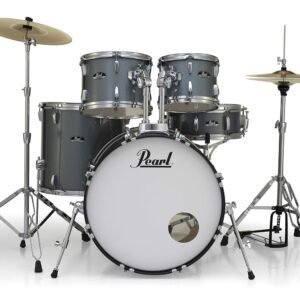 Pearl Roadshow Charcoal Metallic 5 Pcs Drum Set WStands & Cymbals RS525SCC (709) Pearl Roadshow Charcoal Metallic 5 Pcs Drum Set W/Stands & Cymbals RS525SC/C (706)