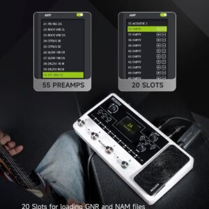 6a7048c4ab90d64e681e62b19f8a6383790658b62189bb05bafb2.jpg MOOER GE150 Pro Guitar Amp Modelling Multi Effects, Reverb, Delay, Looper Drum with 4 Footswiches, Expression Pedal, USB OTG Live Recording, MNRS GNR and GIR Loader
