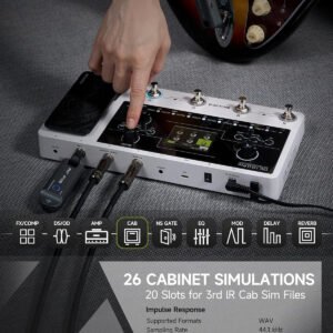 6a7048c5569062ef731e696325313f6ef14140c6f3ce87cc30b16.jpg MOOER GE150 Pro Guitar Amp Modelling Multi Effects, Reverb, Delay, Looper Drum with 4 Footswiches, Expression Pedal, USB OTG Live Recording, MNRS GNR and GIR Loader