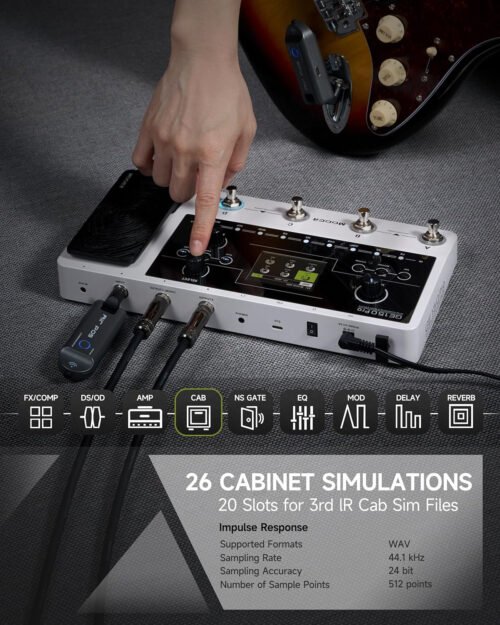 6a7048c5569062ef731e696325313f6ef14140c6f3ce87cc30b16.jpg MOOER GE150 Pro Guitar Amp Modelling Multi Effects, Reverb, Delay, Looper Drum with 4 Footswiches, Expression Pedal, USB OTG Live Recording, MNRS GNR and GIR Loader