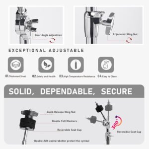 Clapbox Straight Cymbal Stand CYM-08, Heavy Duty Clapbox Straight Cymbal Stand CYM-08, Heavy Duty