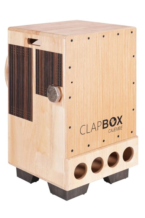 Clapbox Cajembe Cajon 4-in-1 – Rubber Wood, 3 Internal Snares, Natural