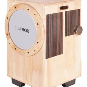 Clapbox Cajembe Cajon 4-in-1 – Rubber Wood, 3 Internal Snares, Natural
