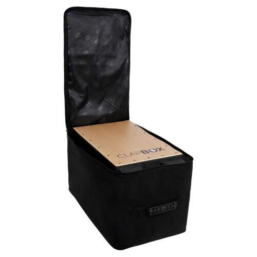 6a71a35bd4e680d4ad57f530ecc9285291da6dbb2040df121cc46.jpg Clapbox Universal Cajon Bag – Black, Single Pocket