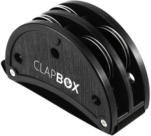 Clapbox Foot Tambourine - Jingles, Black