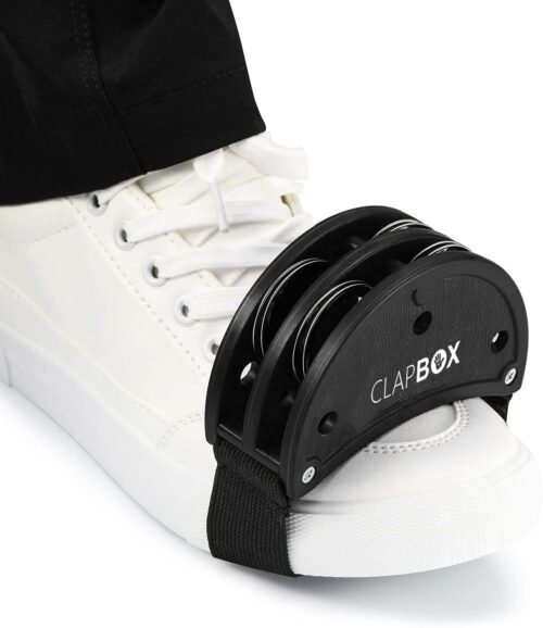 6a71a39d35e8f808419168260040abdf58c27c8a30b38f7ea44ab.jpg Clapbox Foot Tambourine - Jingles, Black