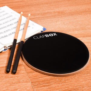 Clapbox 8" Drum Practice Pad – Black (CB-PPD)