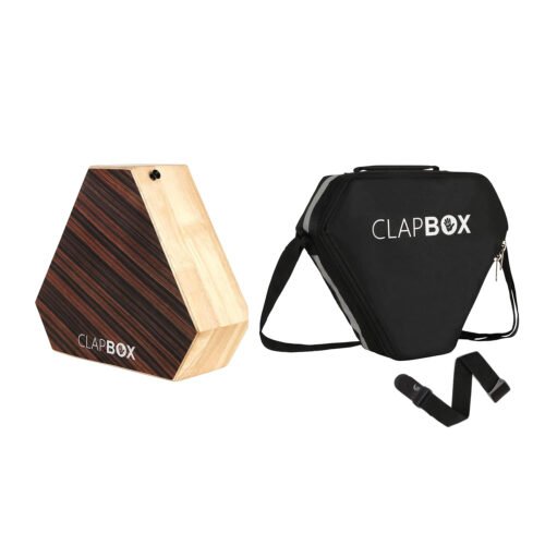 6a71a50ae3433cc466e7c11766849a86383787c790d428967c4dd.jpg Clapbox Travel Cajon with Stand – Rubber Wood & Carry Bag