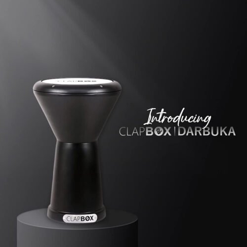 6a71a5403215ea4dc490415d036f7c1a8aa13c48a0c4a13241c57.jpg Clapbox Darbuka - Aluminium (9 Inches, Black)