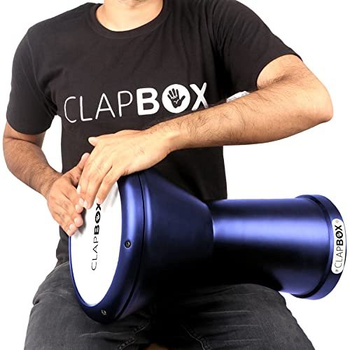6a71a5425b268b8fa2060ca18183b1ac3fd2c5ee274a7d56ee961.jpg Clapbox Darbuka - Aluminium (9 Inches, Black)