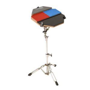 Clapbox Multipad Drum Practice Pad - 4 Different surfaces, 12 inches (Practice Pad Only)