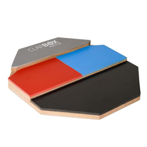 Clapbox Multipad Drum Practice Pad - 4 Different surfaces, 12 inches (Practice Pad Only)