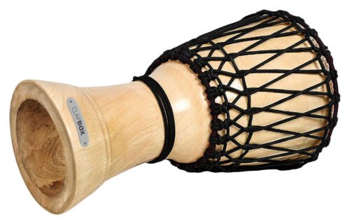 6a71a95643cd0204186f0ca810383879636880ea65f0354c10a53.jpg Clapbox Djembe - Mango Wood (10 Inches, Black)