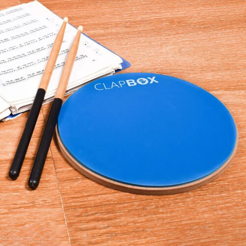 Clapbox Drum Practice Pad - 12 inches, Blue, CB-PPD (Practice Pad only)