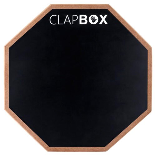 6a71aa3adae8305df620b9c7ea3a732774ae4164c693b00c848d9.jpg Clapbox 12-Inch Real Feel Drum Practice Pad (Black) with Carry Bag